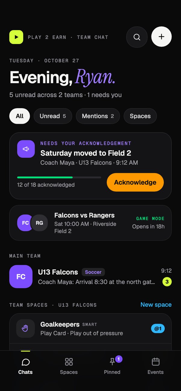 Team Chat home