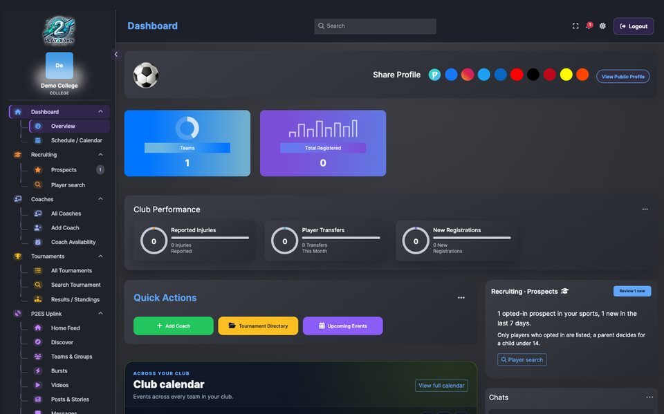 College scout dashboard