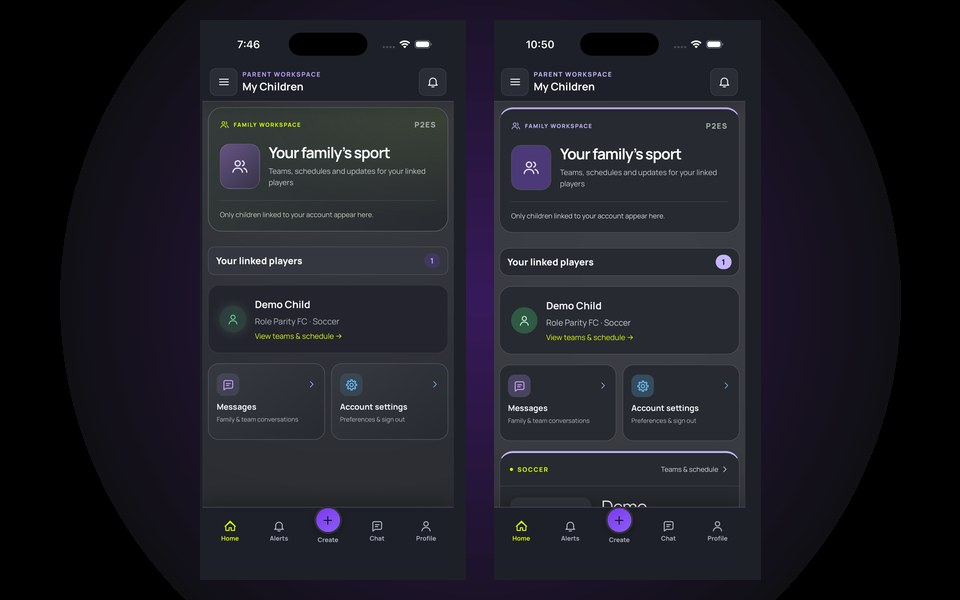 Parent dashboard