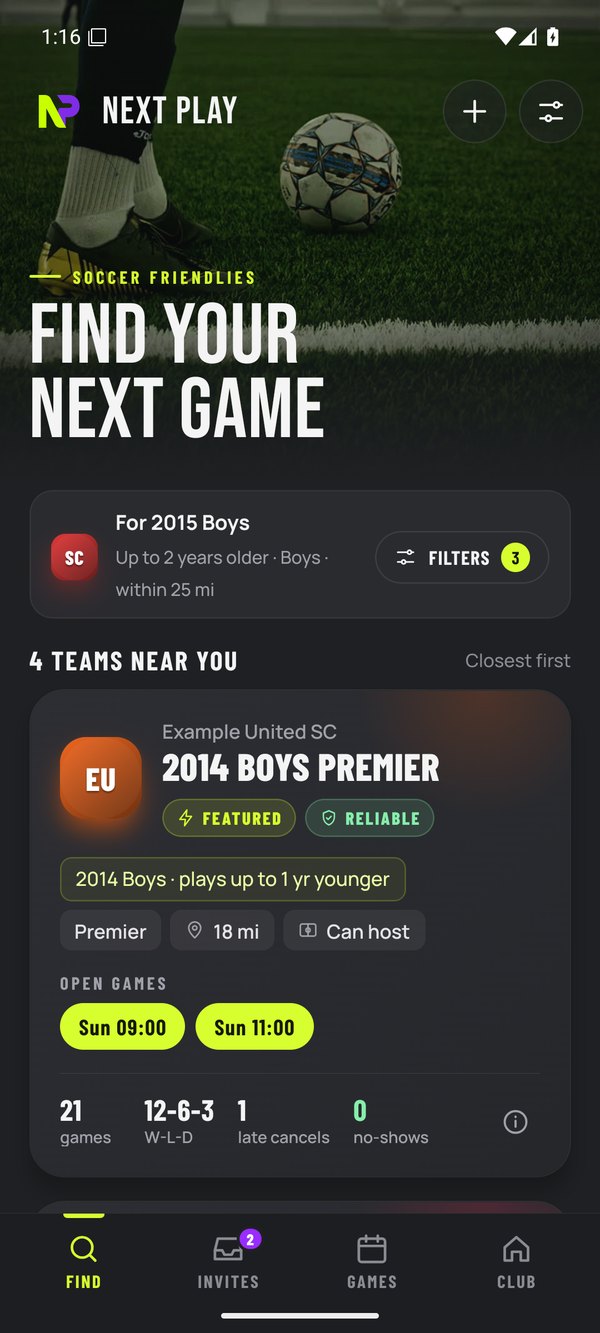 Find your next game